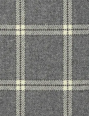 Lambswool Plaid-grey flannel