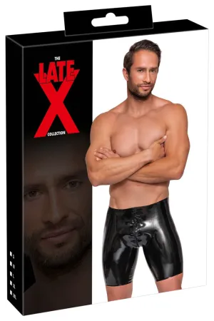 Late-X Mens Latex Shorts