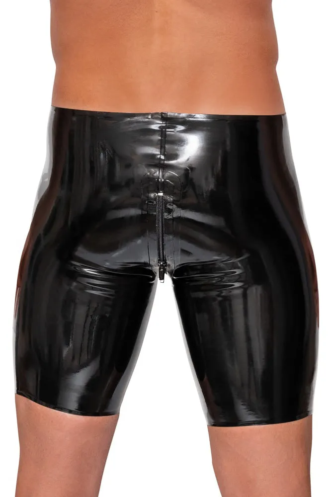 Late-X Mens Latex Shorts
