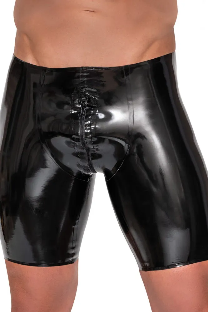 Late-X Mens Latex Shorts