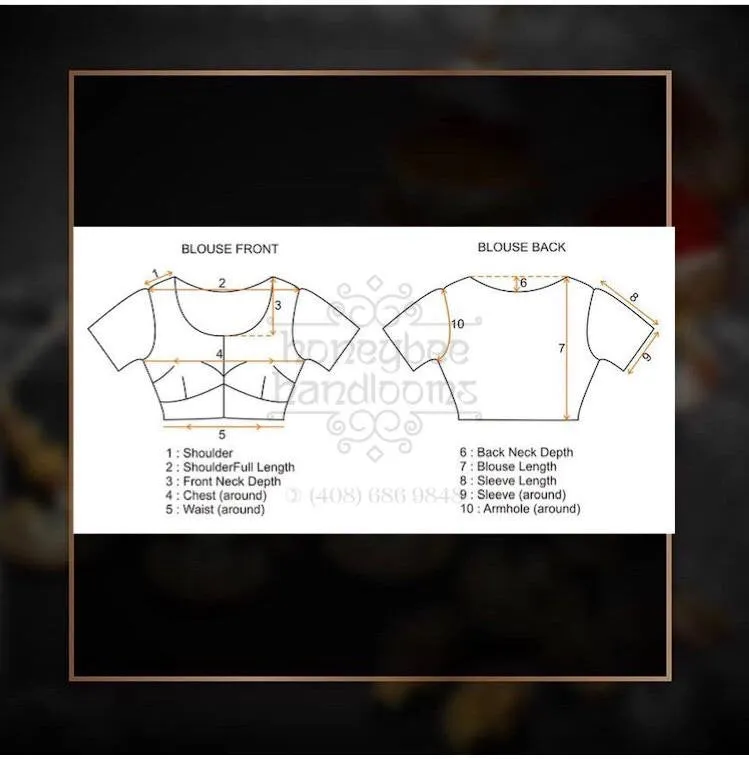Latest Saree Blouse |kanchi pattu saree stitched Blouse | Bollywood Blouse| Maggam Work Blouse | orange Blouse | HoneyBee Handlooms