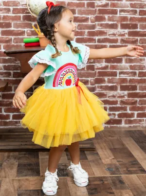 Learning Rainbow Tutu Dress