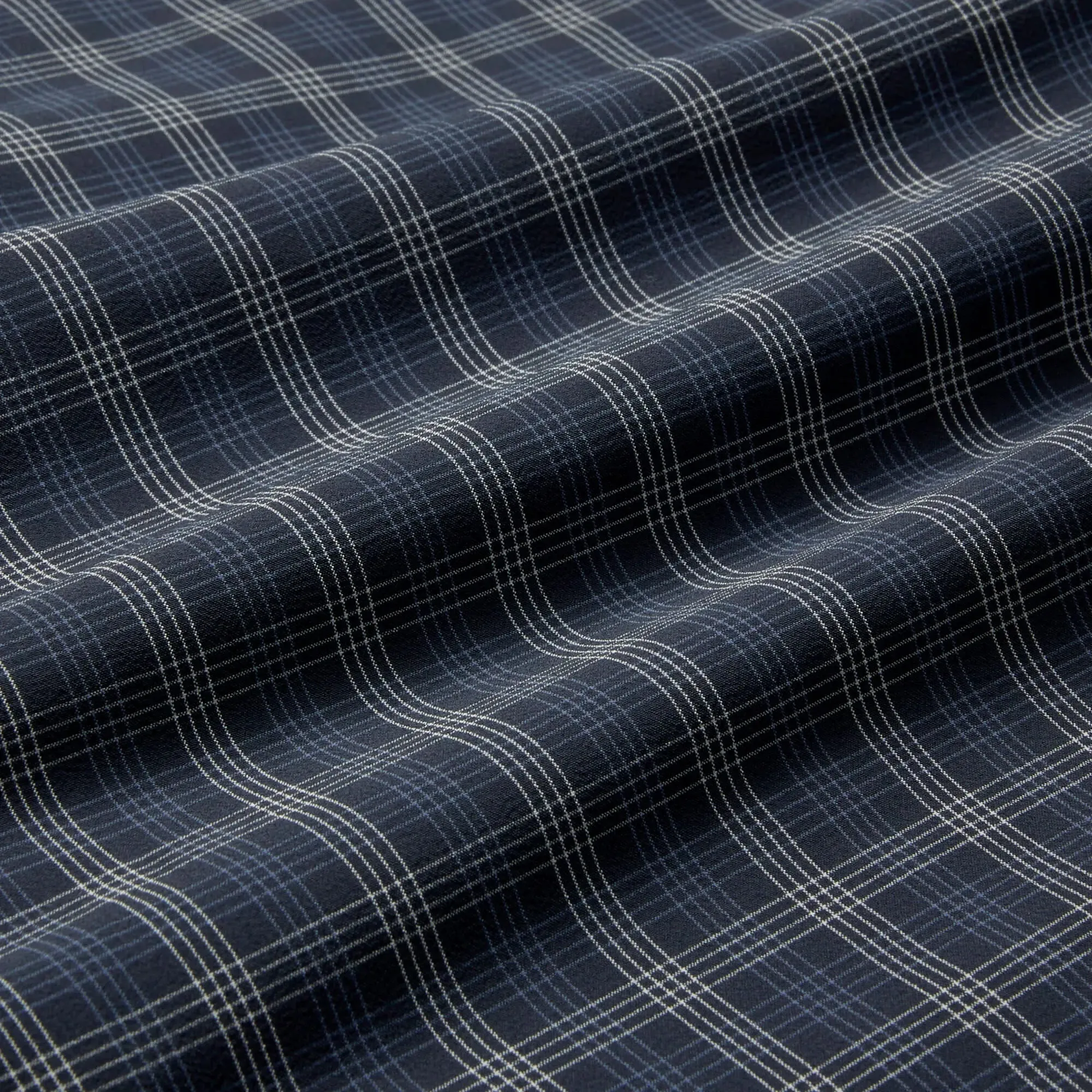 Leeward  Dress Shirt - Navy Dallas Plaid