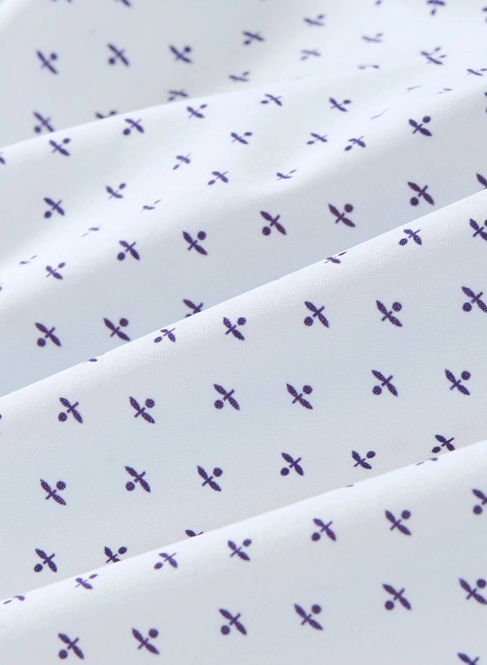 Leeward  Dress Shirt - Sky Dotted Leaf