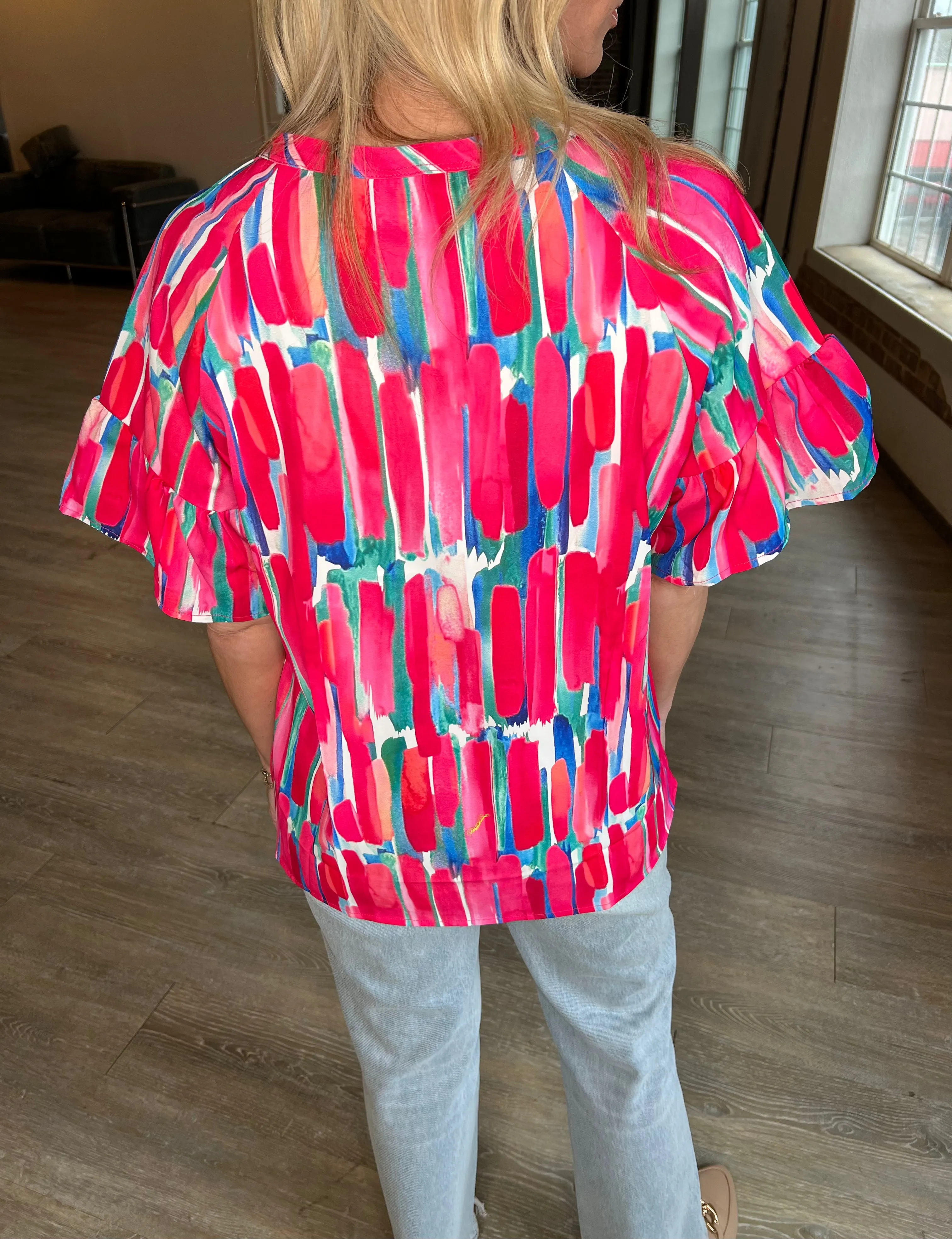 Lena Abstract Blouse
