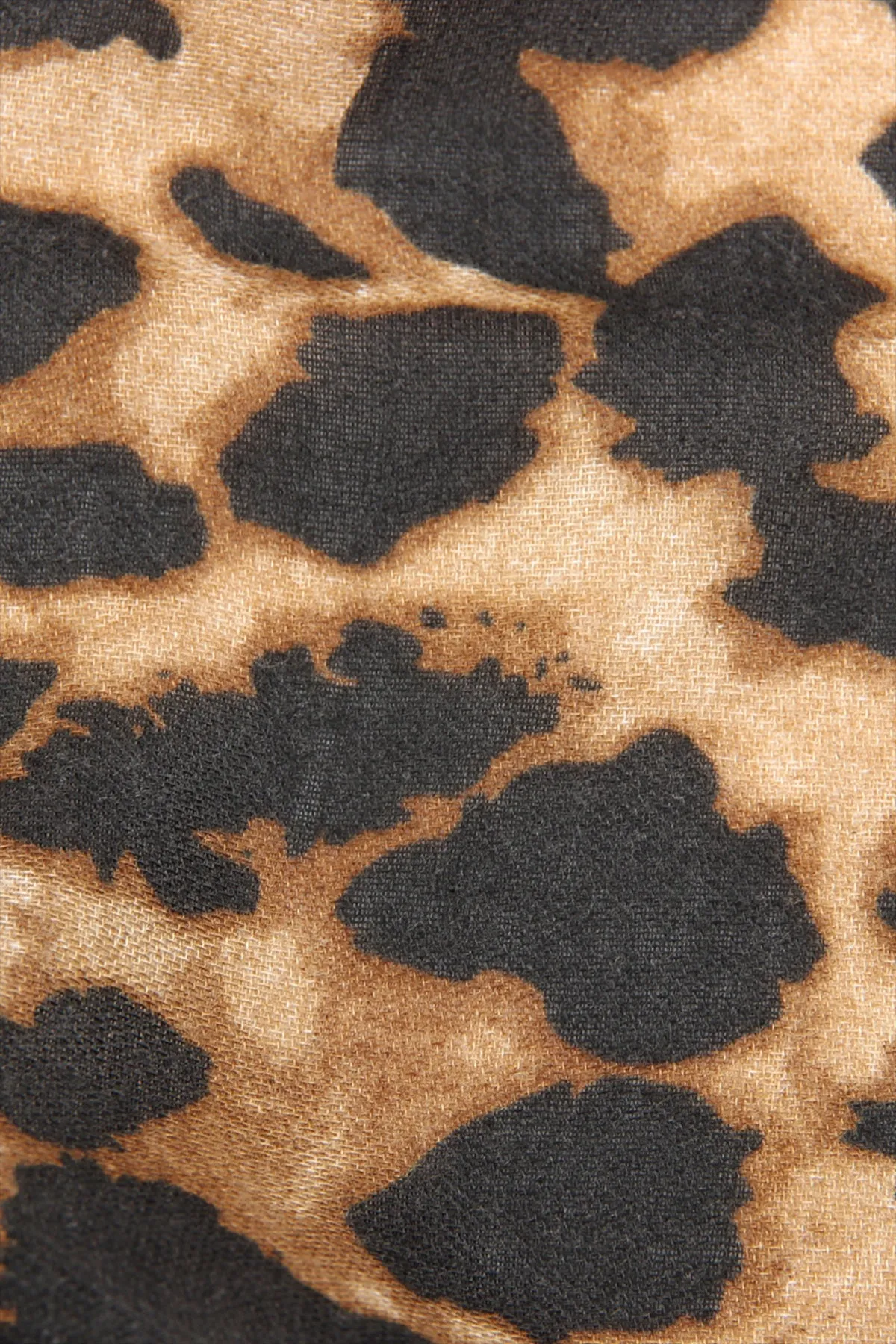 LEOPARD PRINTED SCARF-BROWN/1PC