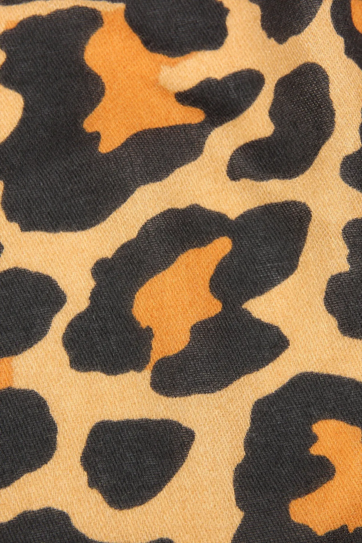 LEOPARD PRINTED SCARF-LIGHT BROWN/1PC