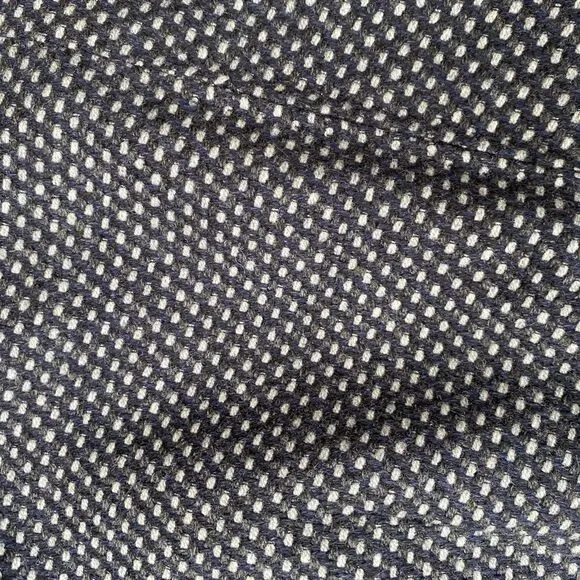 Les Copains Blue Gray Plaid Checked Wool Skirt Size EU 44 / US Large, MSRP $338