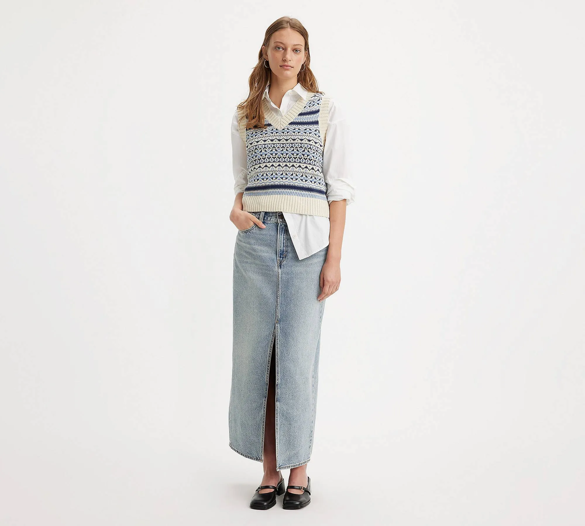 Levi's Ankle Column Skirt