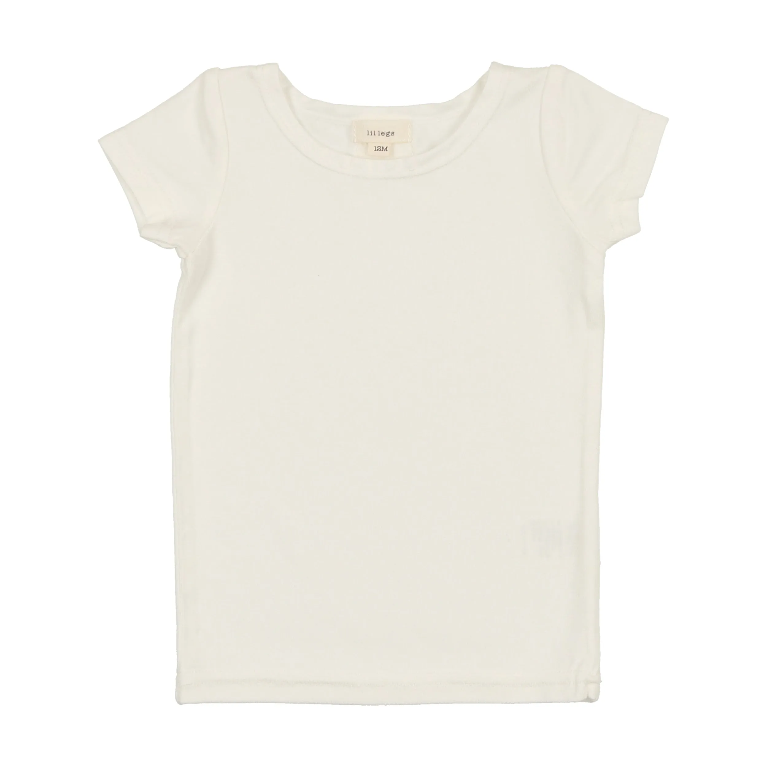 Lil Legs Bamboo T-Shirt Short Sleeve - Winter White