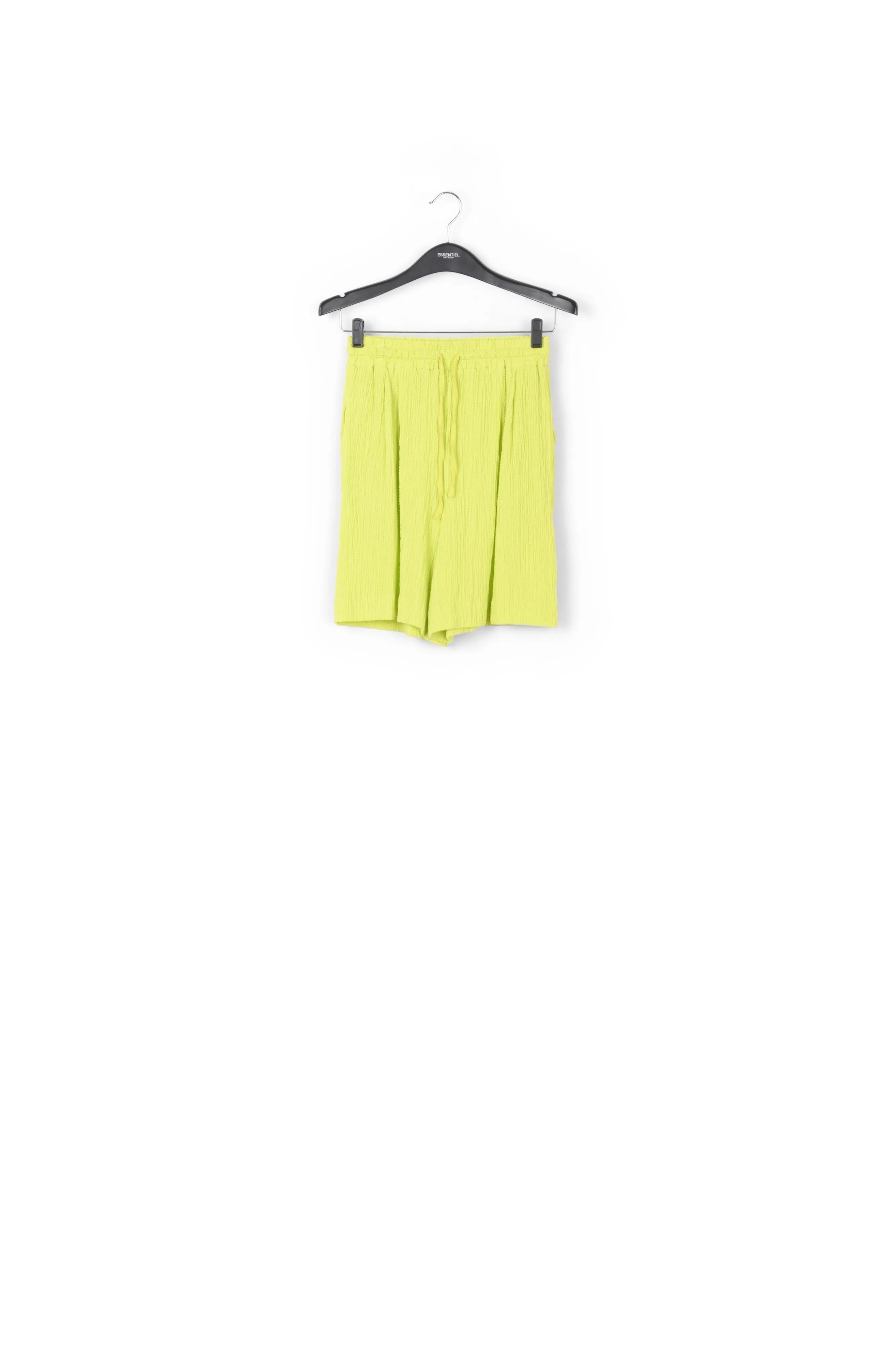 Lime green seersucker shorts