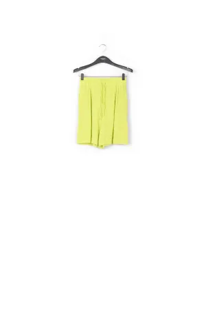 Lime green seersucker shorts