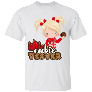 Little Cookie Tester Blonde Hair Girl 100% Cotton T-Shirt