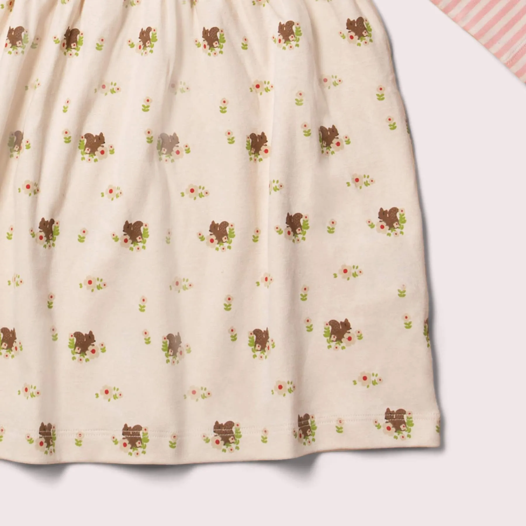 Little Green Radicals Autumn Squirrel Easy Peasy Dress (0-18mths)