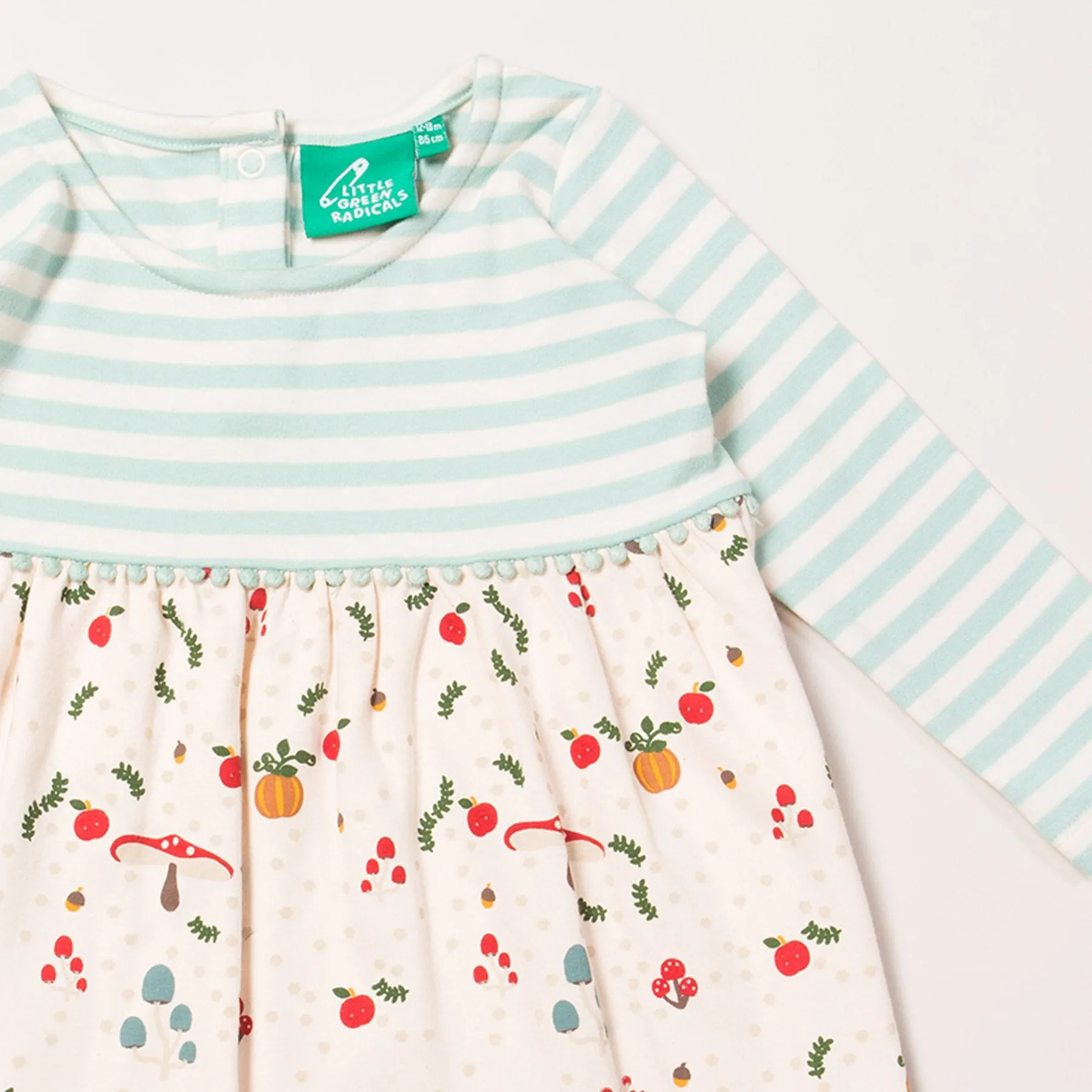 Little Green Radicals Toadstool Easy Peasy Dress Organic Cotton (0-6mths)