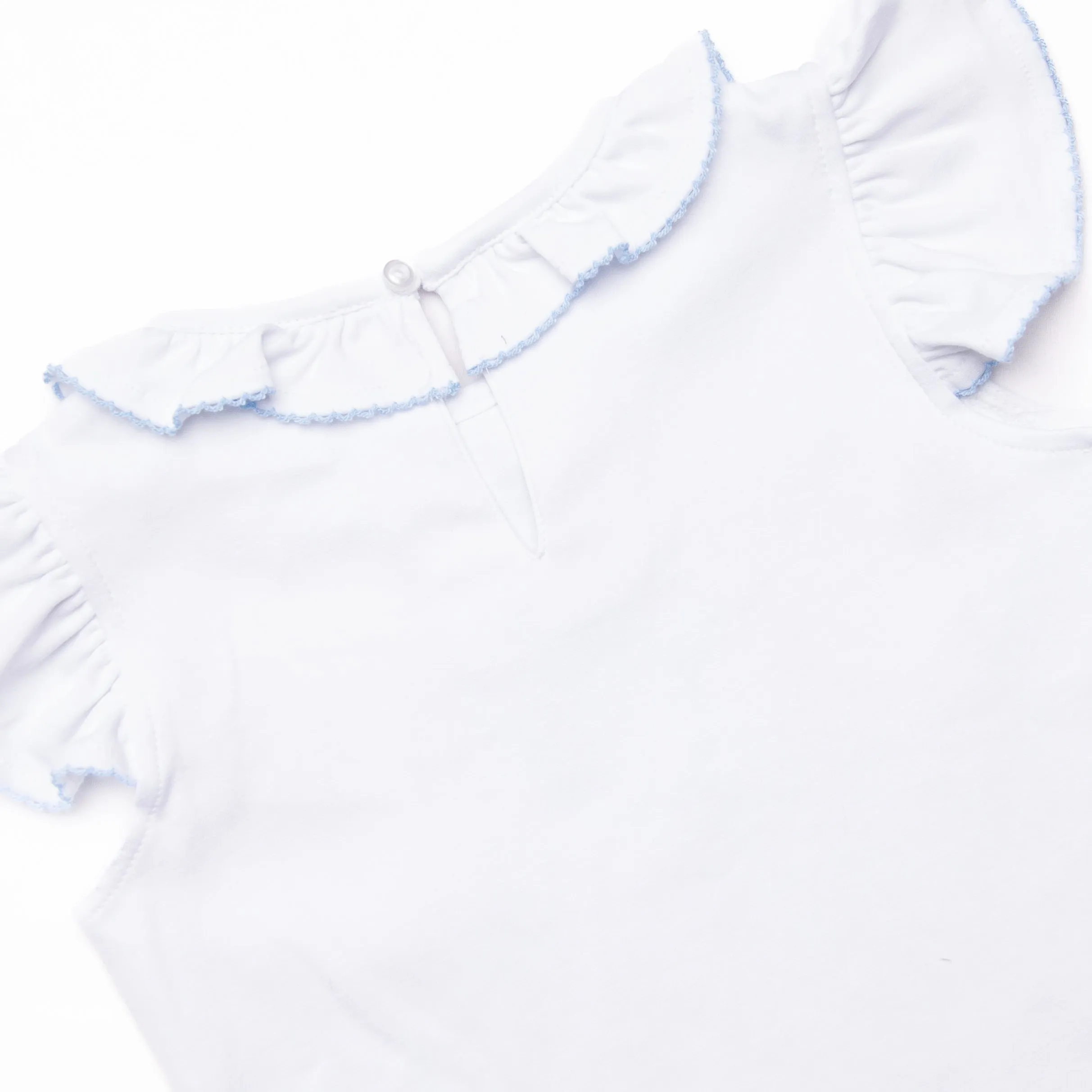 Little Mouse Trio Ruffle Short Set, Blue