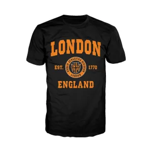 London Urban Athletic Orange Men's T-shirt (Black)
