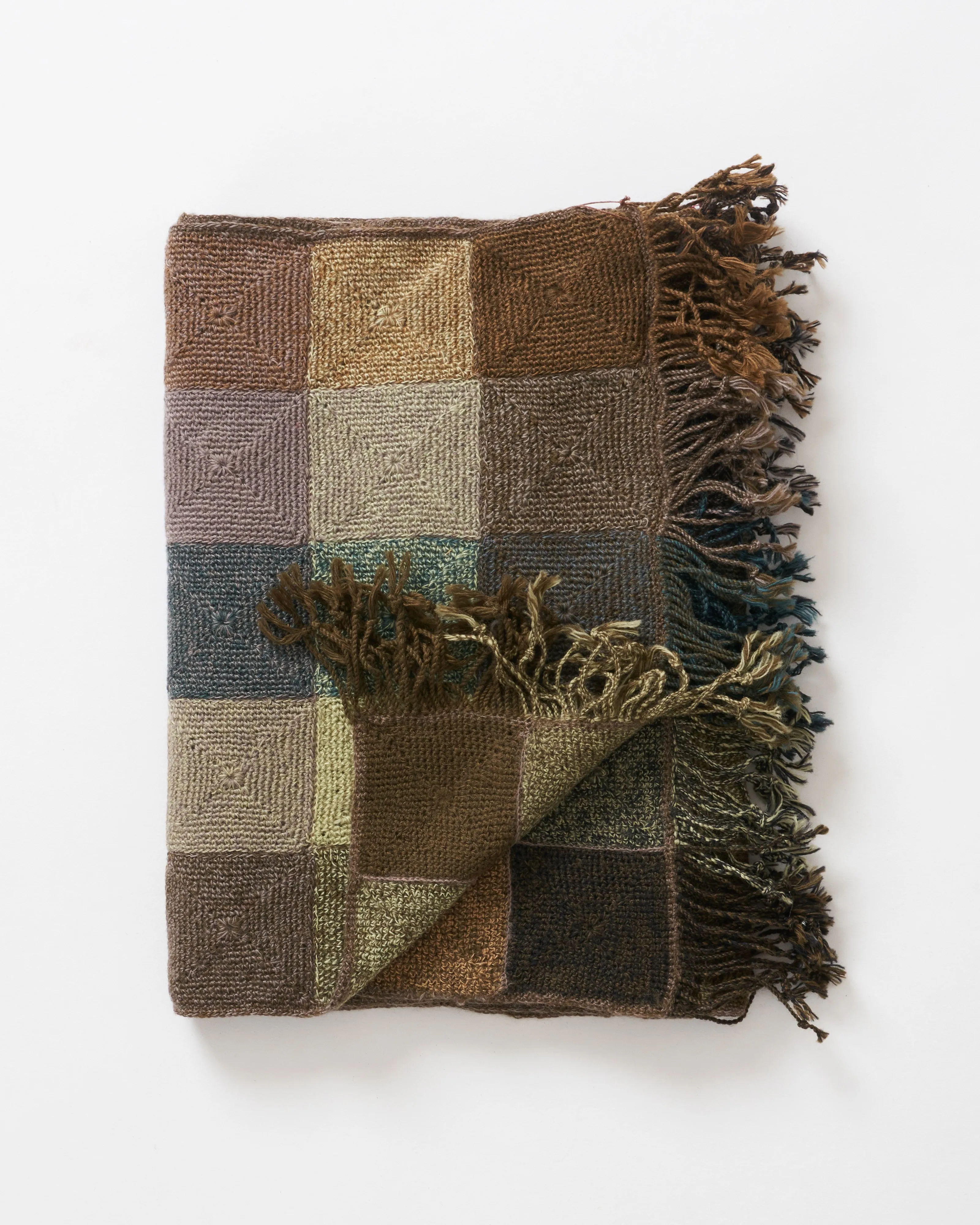 long plaid wool scarf