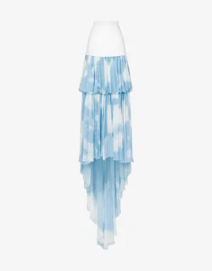 Long skirt With ""In The Cloud"" Print