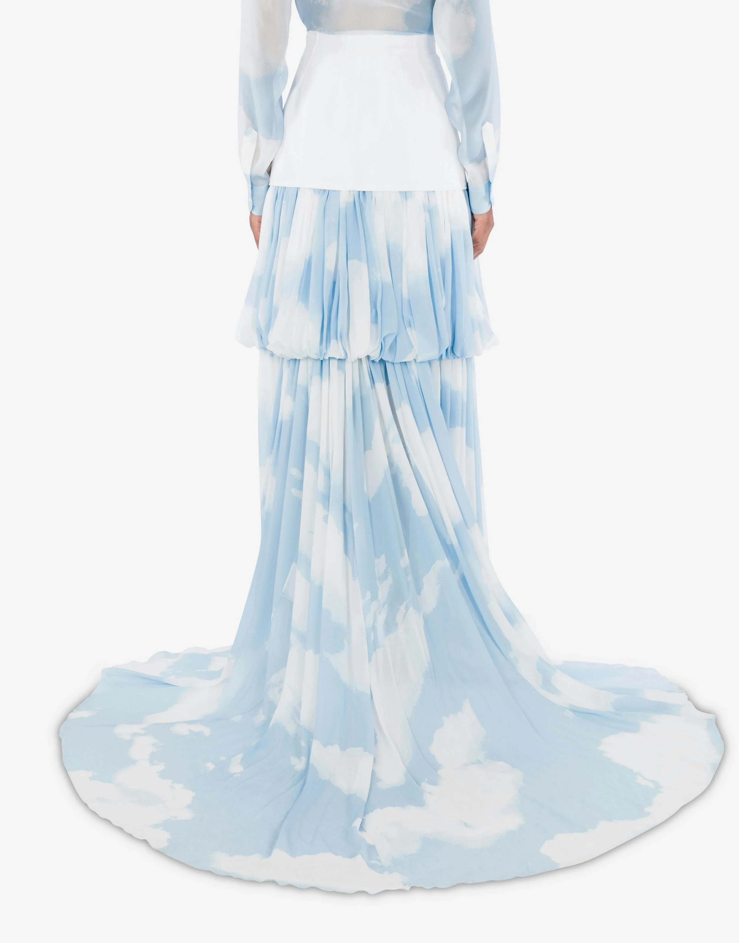 Long skirt With ""In The Cloud"" Print