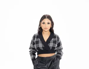 Long sleeve cropped sweater