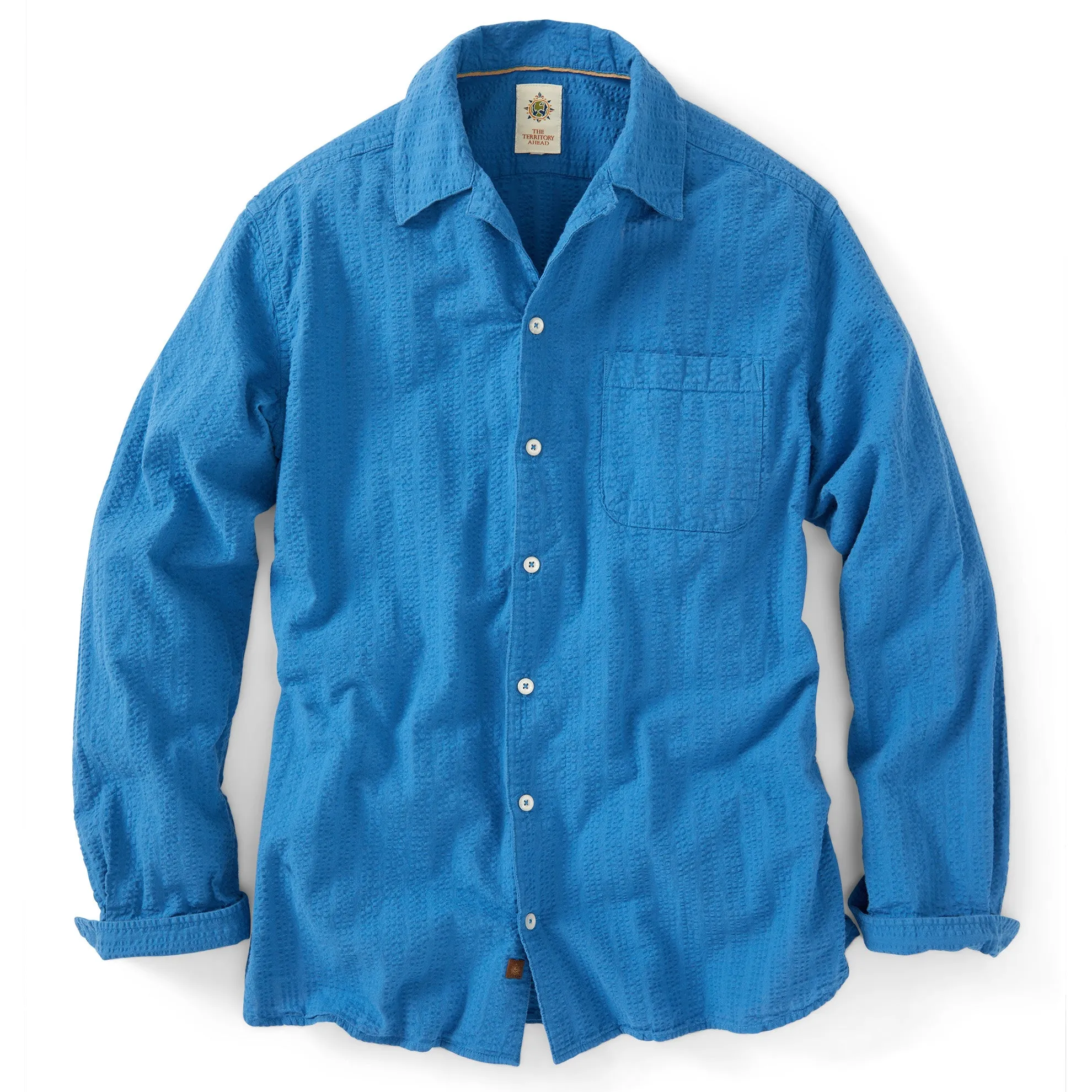 Long Sleeve Let It Breathe Seersucker Shirt - Tall