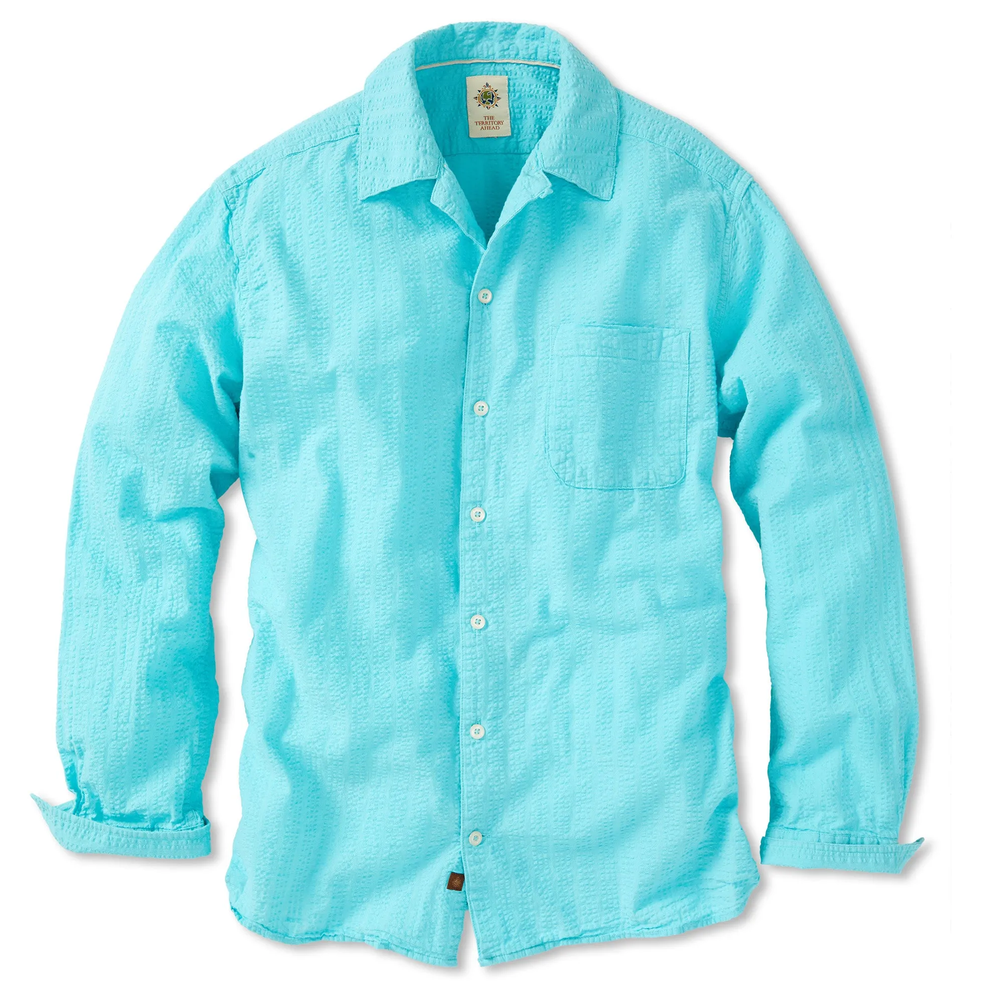 Long Sleeve Let It Breathe Seersucker Shirt - Tall