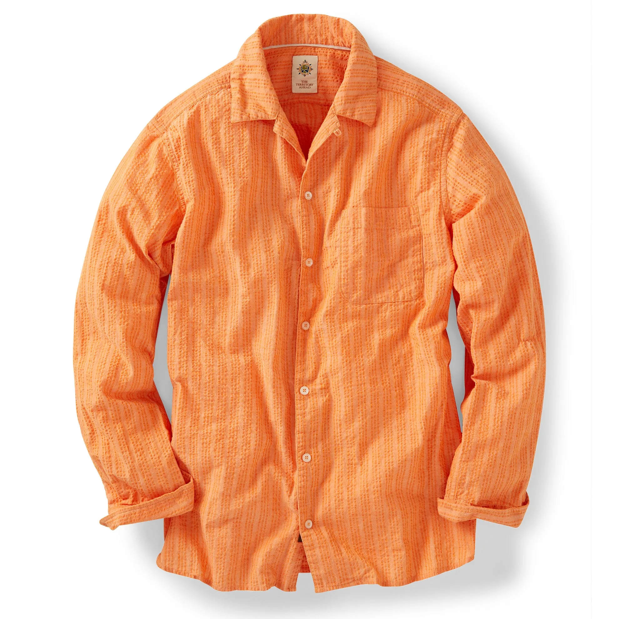 Long Sleeve Let It Breathe Seersucker Shirt - Tall