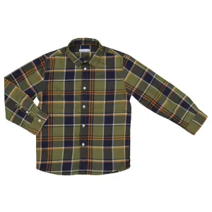 Long Sleeve Plaid Shirt Green 4.109
