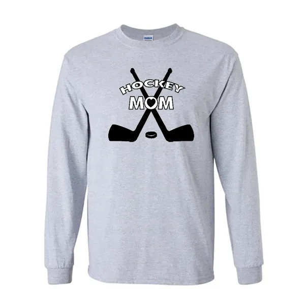 Long Sleeve Shirts Hockey Mom