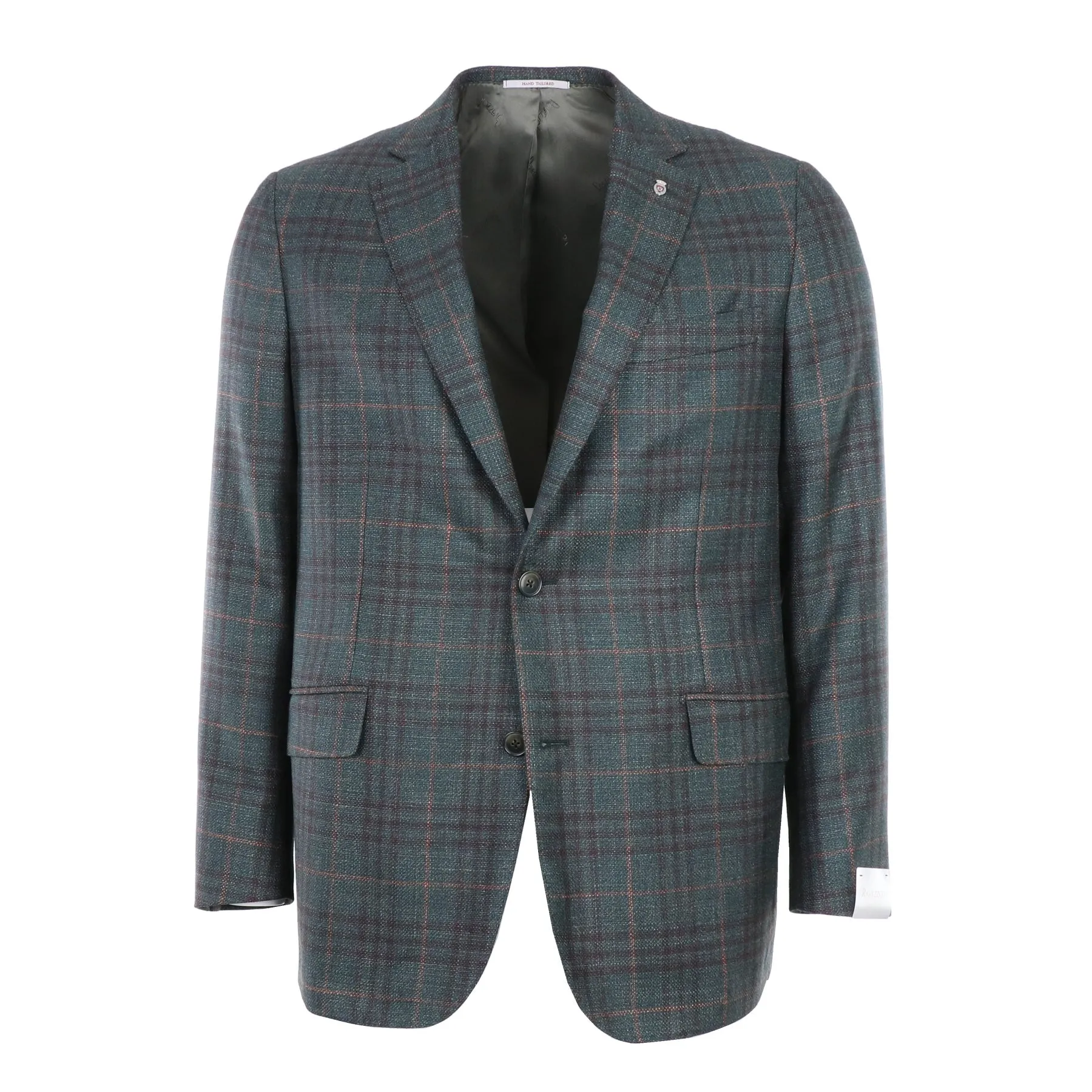 Loro Piana Silk Air Plaid Sportcoat in Autumn Green