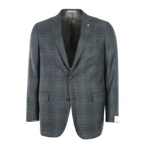 Loro Piana Silk Air Plaid Sportcoat in Autumn Green