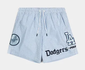 Los Angeles Dodgers Country Club Seersucker Mens Shorts (Blue/White)
