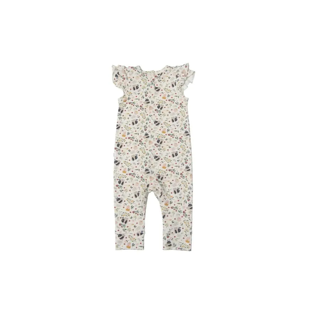 Loulou Lollipop Ruffle Romper - Bumble Bees