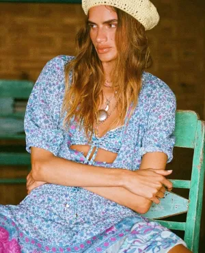 Love Jetty Blouse Blue Nirvana