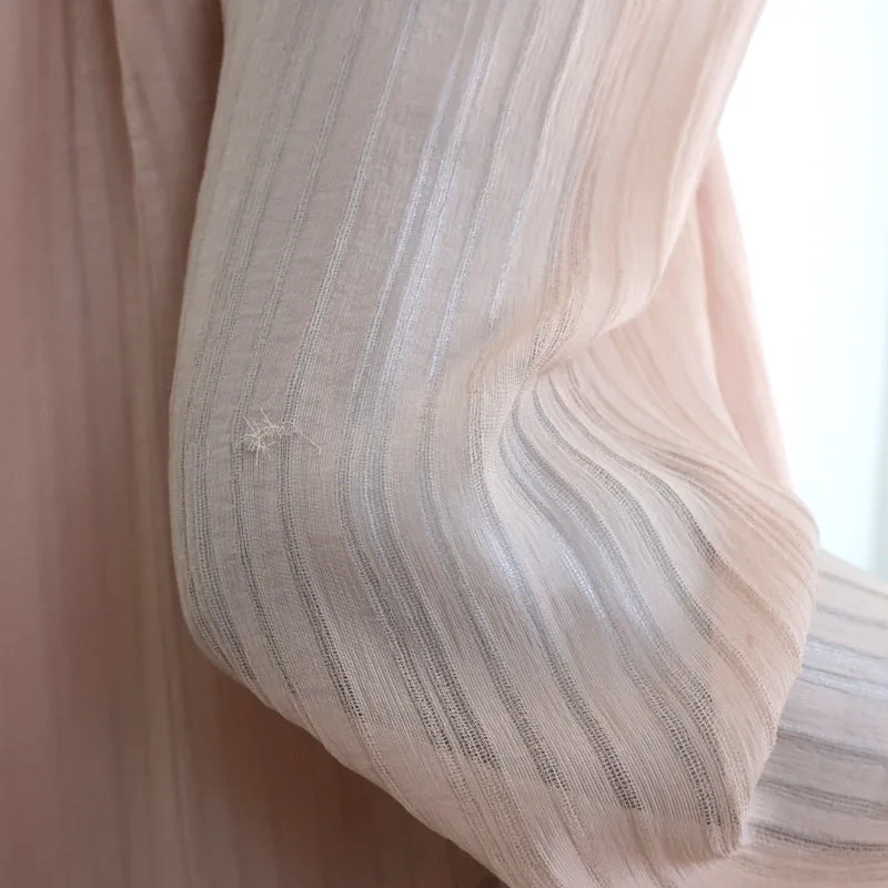 LoveShackFancy Off the Shoulder Blouse Blush Ruffled Silk Size 2 Long Sleeve Top