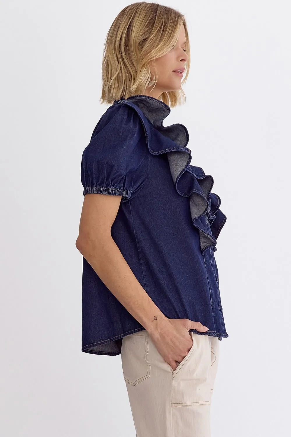 Lucida Denim Top