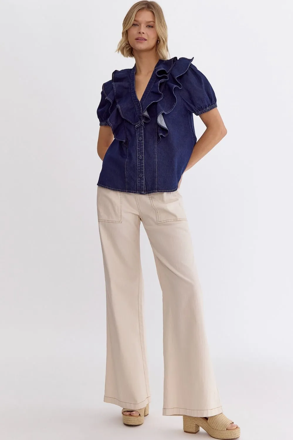 Lucida Denim Top