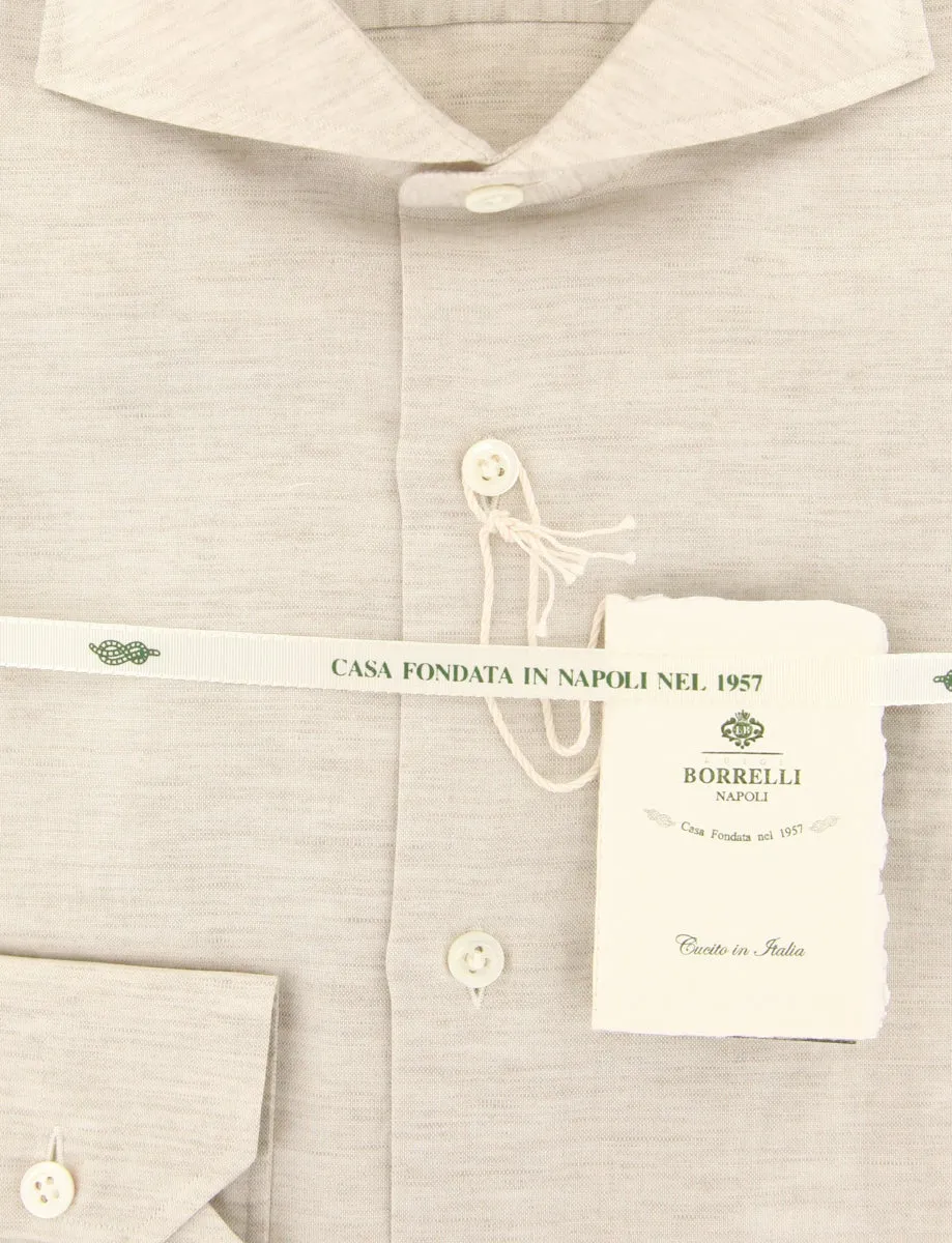 Luigi Borrelli Beige Shirt - Slim
