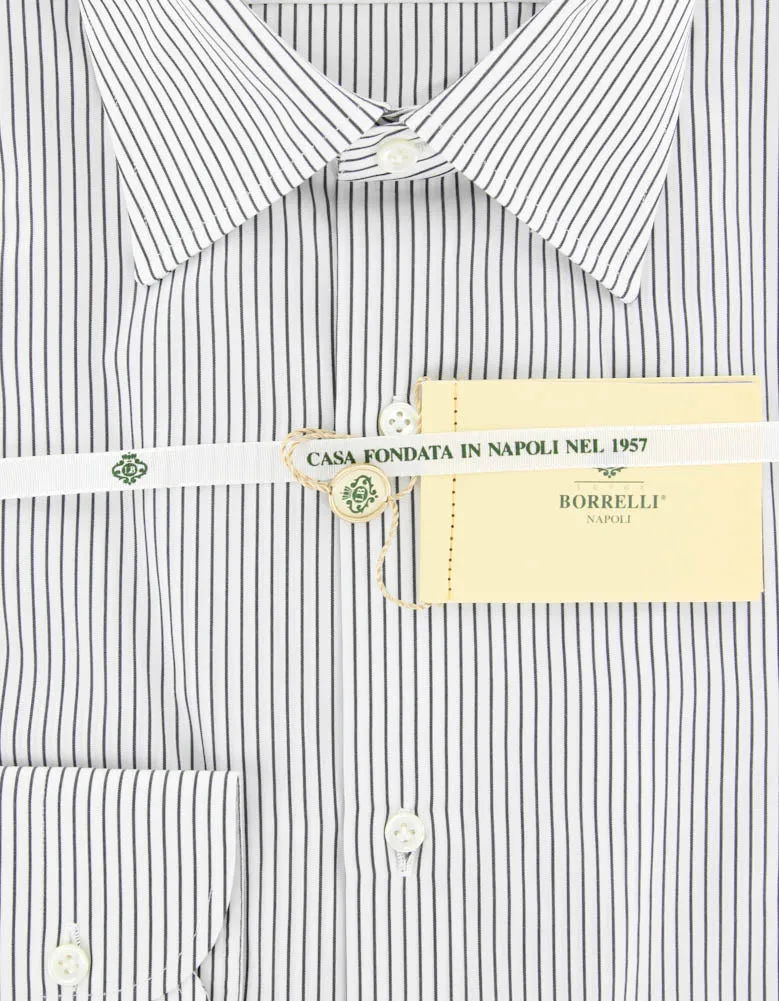 Luigi Borrelli Black Shirt - Extra Slim - 15.75 US / 40 EU