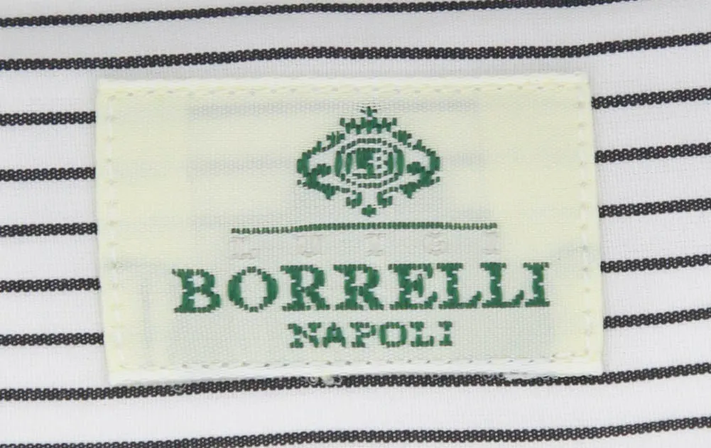 Luigi Borrelli Black Shirt - Extra Slim - 15.75 US / 40 EU