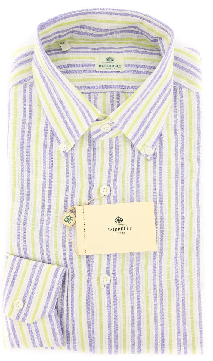 Luigi Borrelli Blue Shirt - 15.5 US / 39 EU