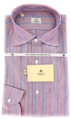 Luigi Borrelli Blue Shirt - 15.75 US / 40 EU