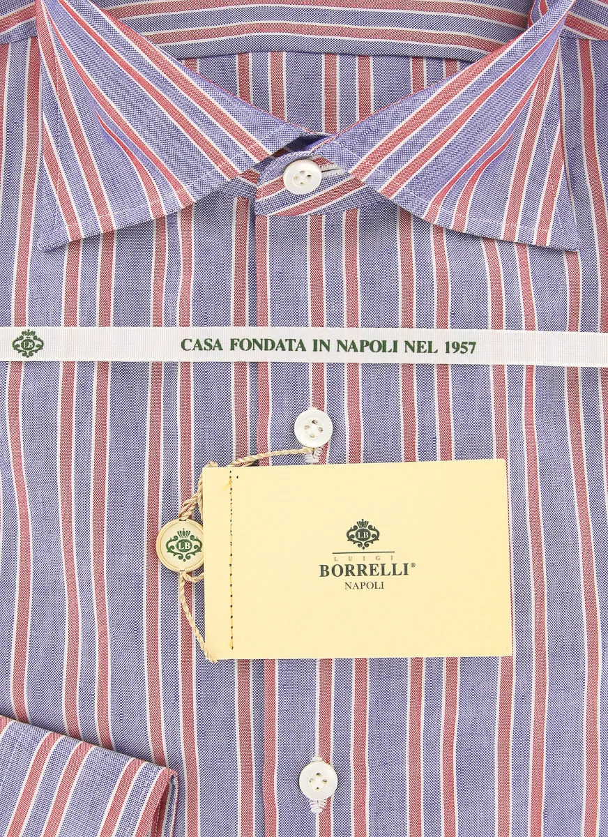 Luigi Borrelli Blue Shirt - 15.75 US / 40 EU