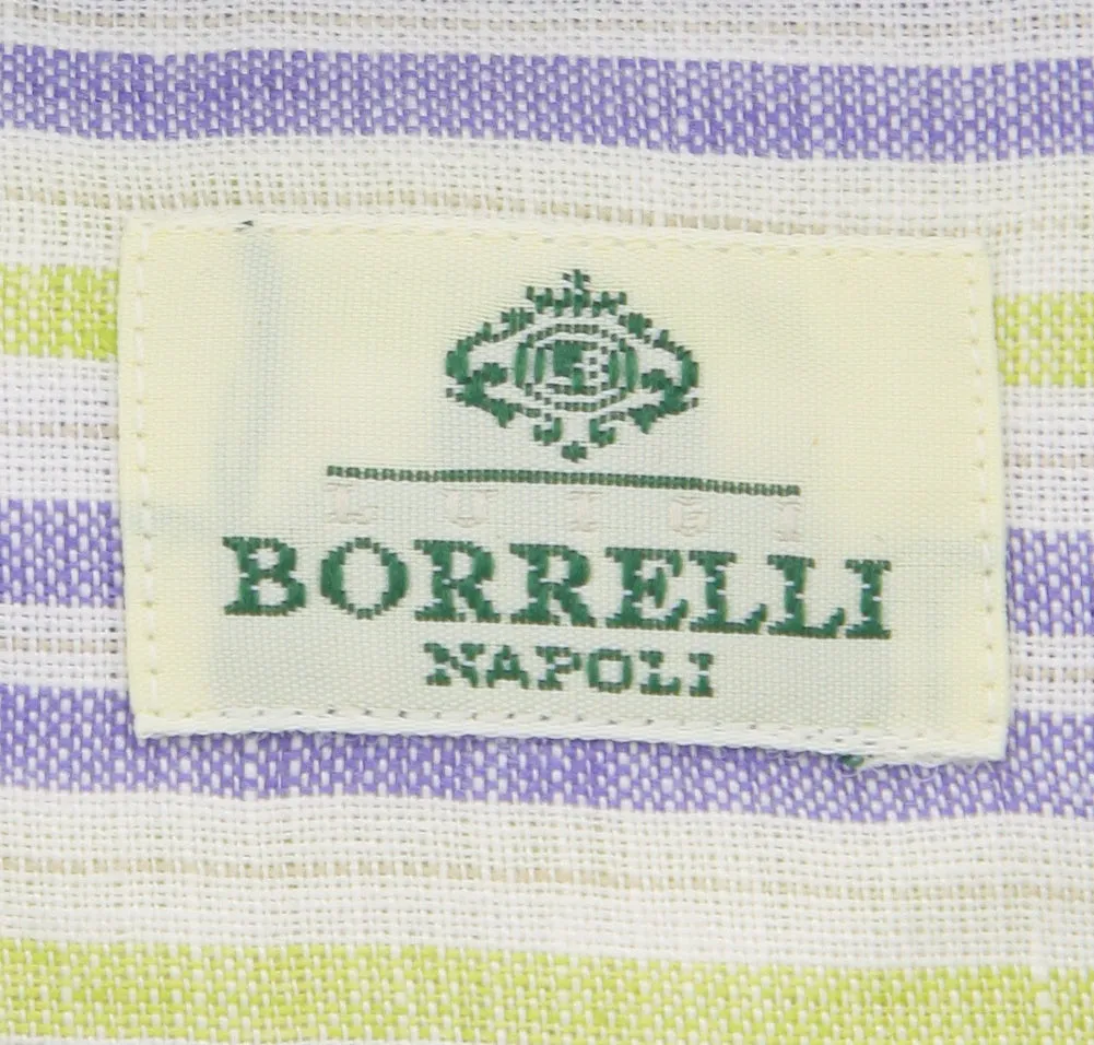 Luigi Borrelli Blue Shirt - 17 US / 43 EU