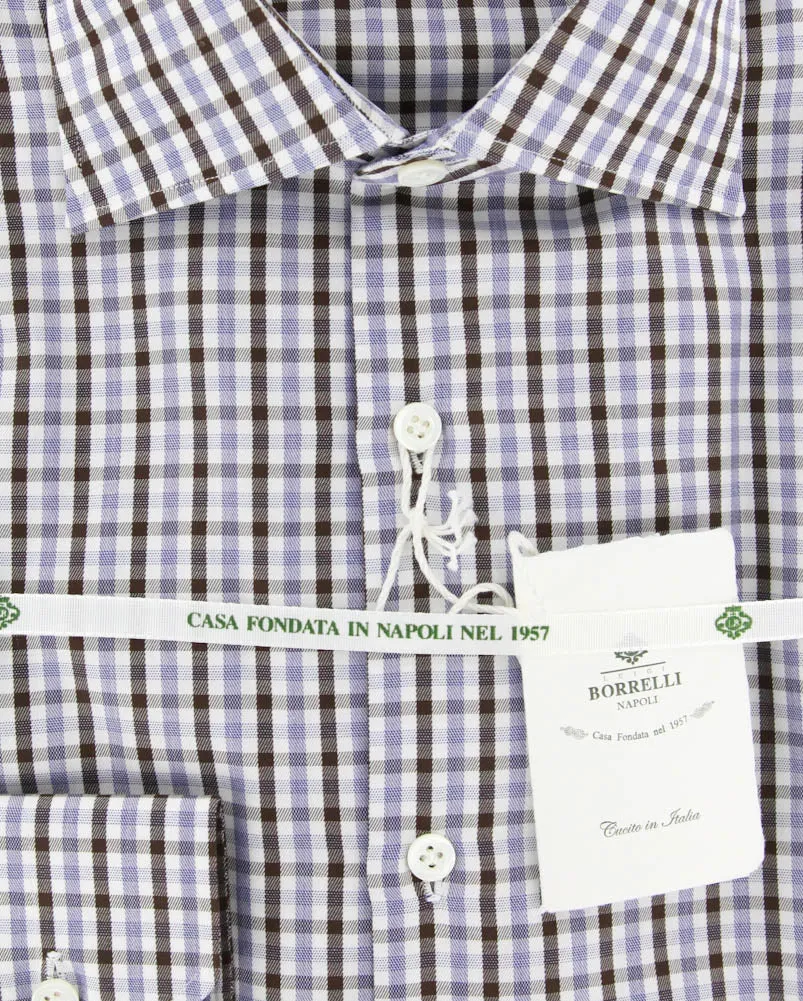 Luigi Borrelli Brown Shirt - Extra Slim - 15.75 US / 40 EU