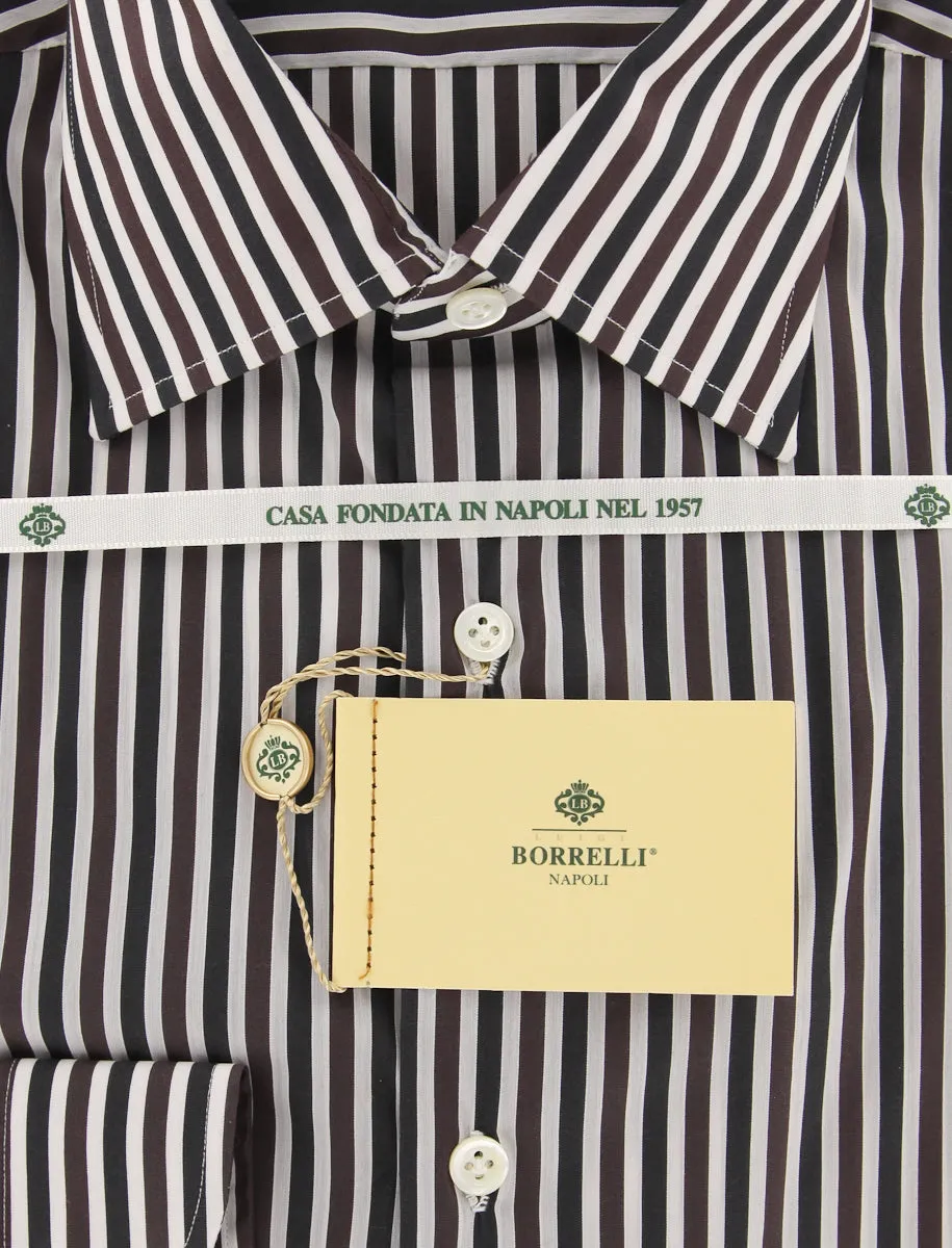 Luigi Borrelli Brown Shirt - Extra Slim