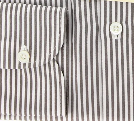 Luigi Borrelli Brown Shirt – Size: 16 US / 41 EU