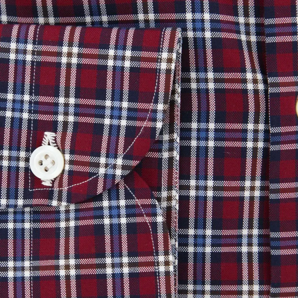 Luigi Borrelli Burgundy Red Shirt - Slim