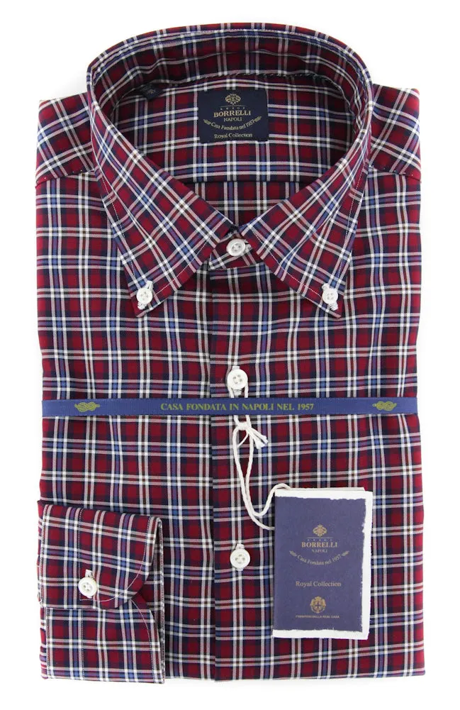 Luigi Borrelli Burgundy Red Shirt - Slim